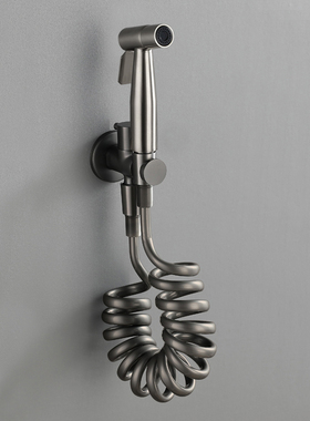 枪灰增压马桶喷枪冲洗水龙头喷头白色拉丝金黑色多种颜色选择