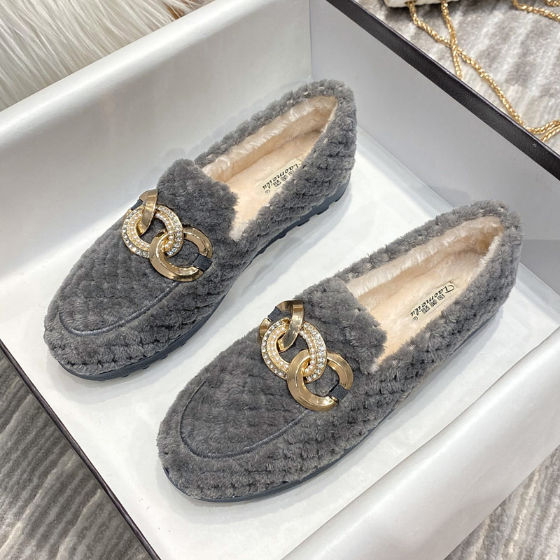 毛毛鞋女外穿厚底舒适保暖