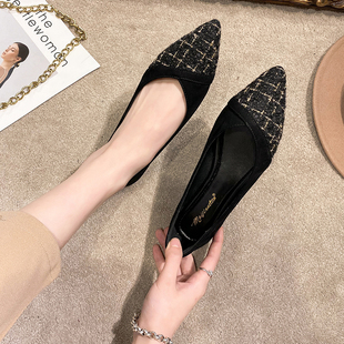 41-43大码女鞋肥脚晚晚鞋仙女平底软底四季单鞋尖头小码33.-34夏