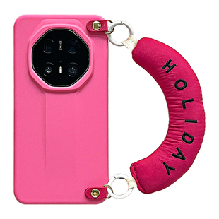 原创时尚 手机壳p60便携可拆卸手拎腕带pura80全包m40软壳防摔苹果17Promax防丢手提 小众适用华为mate70pro