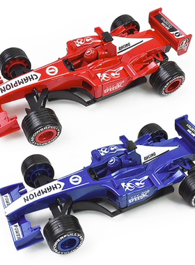 F1红色蓝色方程式赛车蛋糕装饰摆件跑车汽车男孩生日烘焙插件