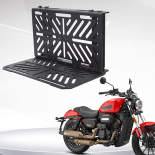 巡航摩托车边包支架摩旅改装复古机车调节多功能扩展边箱架战术板