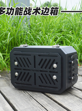 摩托车后备箱后尾箱边箱侧边箱三箱两侧摩旅拓展箱电动车战术挂板