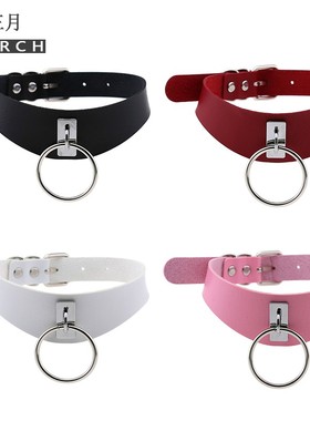 男女皮带扣choker四爱项圈男