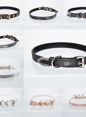 多色蛇皮带扣项圈PUPPY小众情侣有趣脖颈链choker亚文化脖环颈带