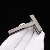 皮带扣男扣头不锈钢字母T字扣3.8 4.0CM平滑扣高档腰带头 H皮带头