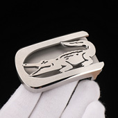 鳄鱼款 带卡子3.8 男腰带头不锈钢内穿平滑扣头裤 皮带扣头男士 板扣