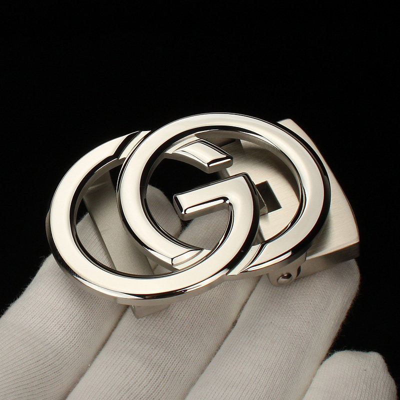 2026新款双G字母纯钢扣不锈钢自动扣头 皮带头男士腰带裤带头配件
