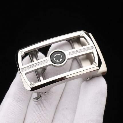 23新款纯钢扣镶钻款不锈钢自动扣头皮带头男士腰带裤带头商务3.5