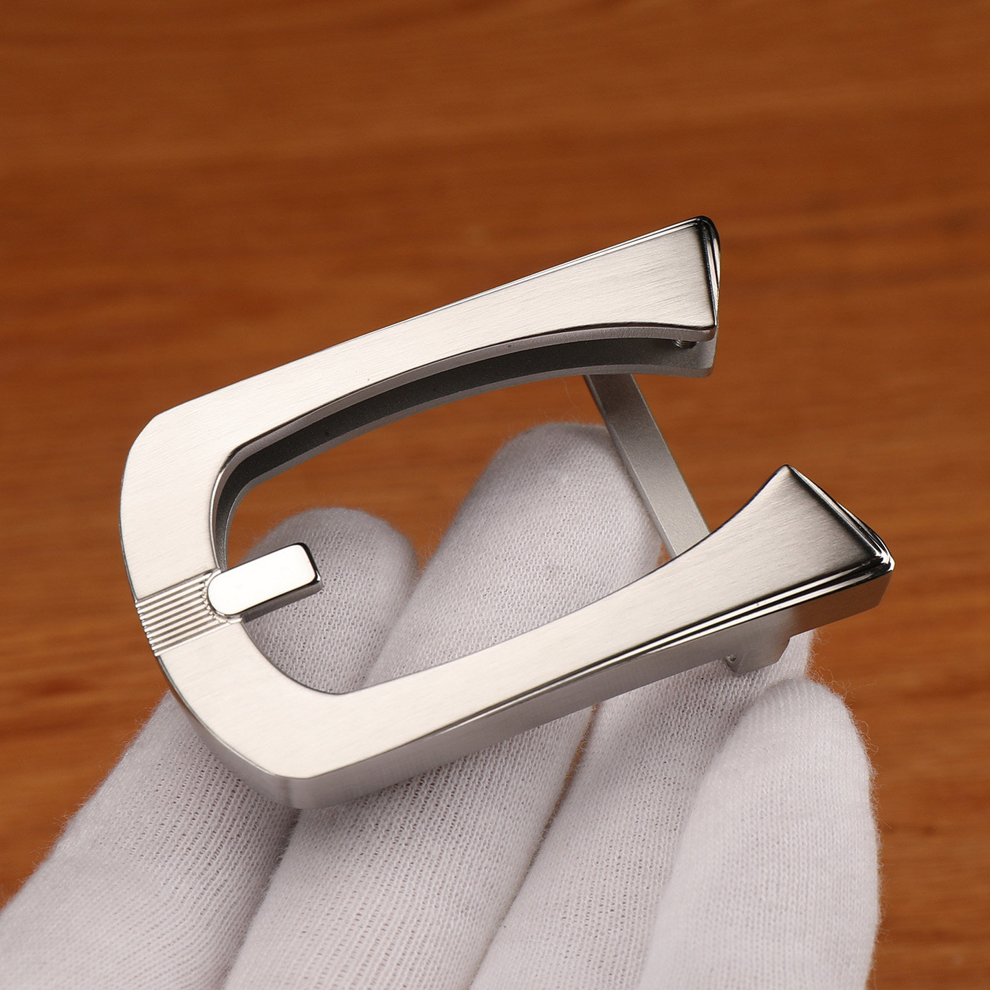 2026款男不锈钢皮带H扣头平滑扣内穿腰带头时尚韩版潮商务卡子3.8