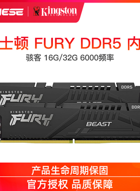 Kingston/金士顿Beast野兽FURY 16G/32G DDR5 6000台式电脑内存条