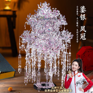 钢达鎏金凤冠可佩戴金属拼装模型送女友惊喜礼物收藏摆件3d立体