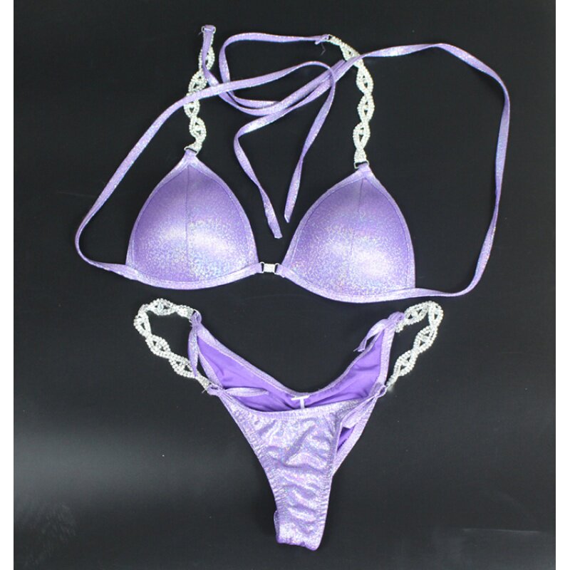 健美比赛比基尼赛服 健体形体比基尼 比基尼小姐健身定型聚拢b03