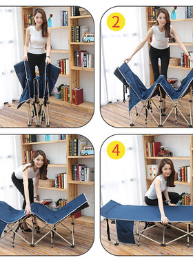 灵鹰折叠床单人午睡办公室午休躺椅家用成人简易便携行军床多功能