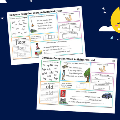 英语词汇积累单词书写作业纸