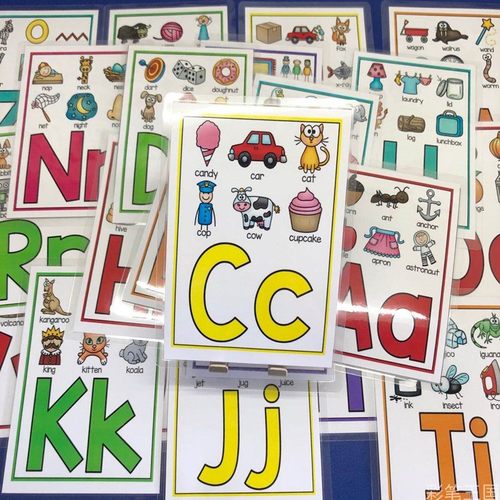 英文字母phonics认读教具6寸闪卡