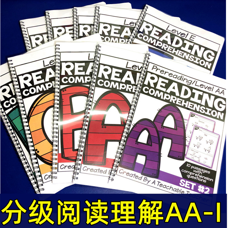 小学儿童英语阅读理解100篇reading提高强化练习册AA-P分级涂色本 玩具/童车/益智/积木/模型 早教闪卡/潜能开发卡 原图主图