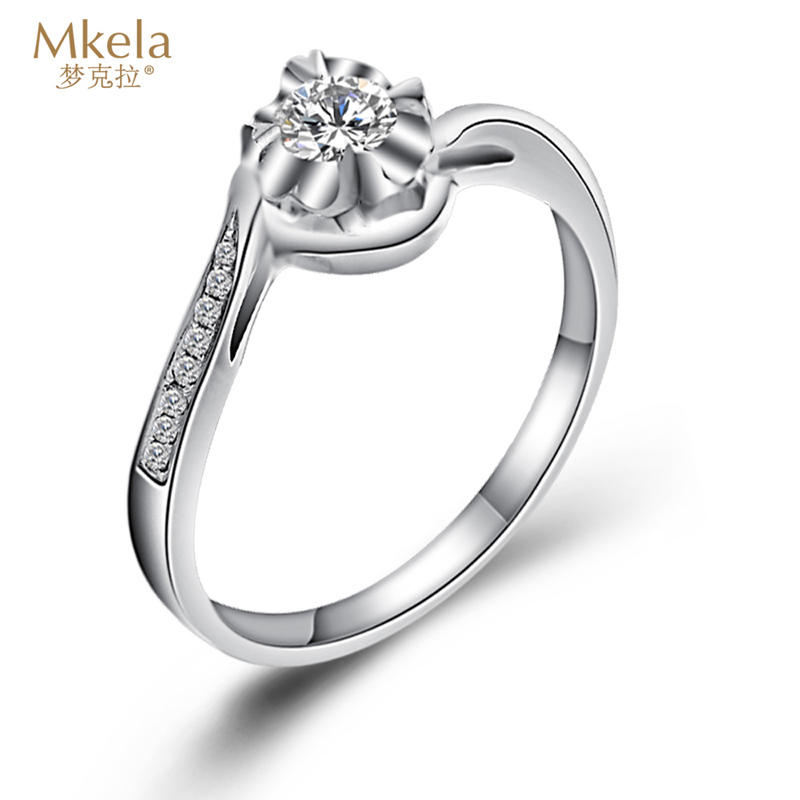 梦克拉pt950铂金钻石戒指结婚戒指 璀璨20分钻戒