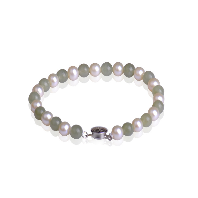 Dream carat 925 Nephrite  Pearl Bracelet Charmin the Jewelry/Diamond/Jade/Gold , Natural pearls (New) , Bracelets  category - from Buy2taobao.com to provide professional Taobao agent buy service