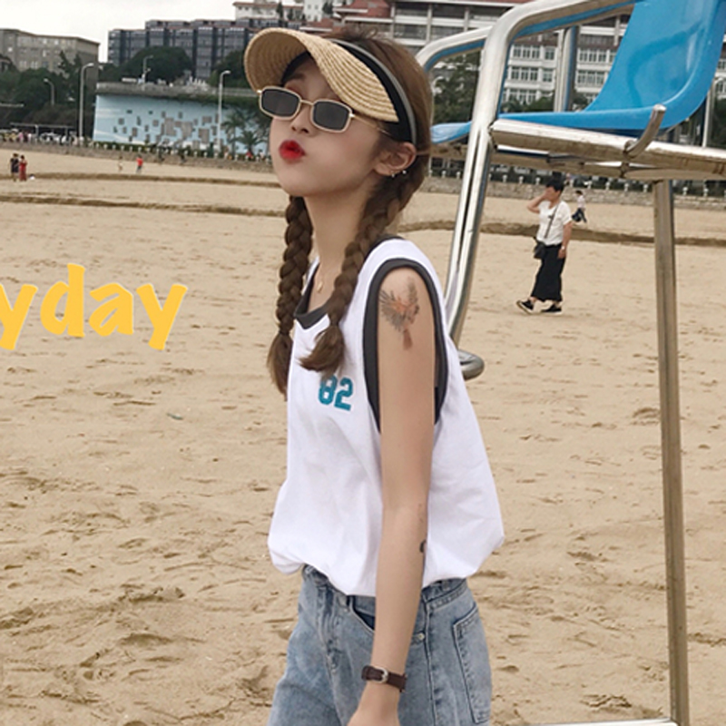 ÏÄ×°Å®×°º«°æÔ˶¯·ç¿íËɰٴî¼òÔ¼ÎÞÐäTÐôÍâ´©±³ÐÄÏÔÊݵõ´øÉÏÒ³±