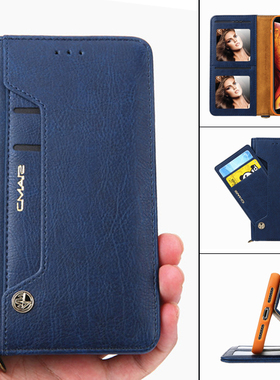 适用三星s21+手机壳a52插卡S24皮套s25防摔s22保护套a26钱包a55男女s9商务a35皮套S23Ultra翻盖式a15新款a56