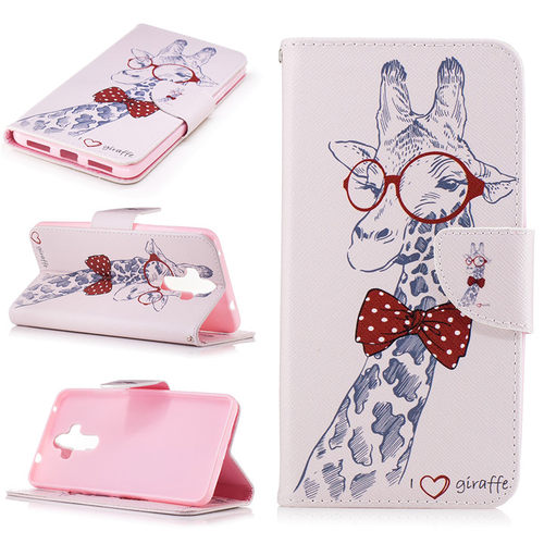 彩绘系列华为手机套翻盖