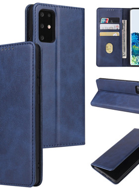 适用三星S24+手机壳S25Ultra皮套s22翻盖式S21 FE新款note10插卡S9+防摔A53全包S23软壳A52套A54男插卡钱包s8