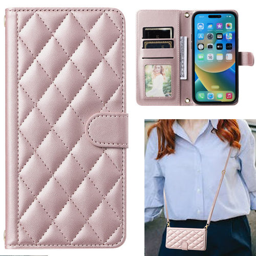 欧美时尚格子斜跨小米系列手机套