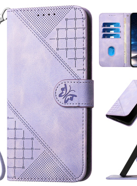 适用三星a15翻盖式s25电话m62手机壳c55紫色s7男士m54女款a05简约a71保护插卡a23皮套a21s全包a52防摔硅胶a53