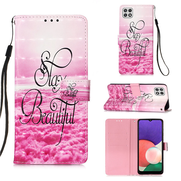 适用于三星A22手机壳5G翻盖式a225g手机皮套Samsung保护壳可爱女