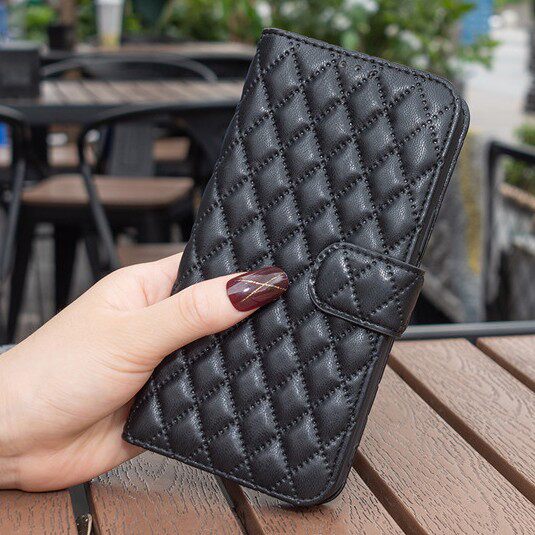 适用三星s26+手机壳a07翻盖式奢华女galaxy a57电话a27保护套a37皮套buddy4新款m55全包m33防摔m53插卡小香风 - 实物图