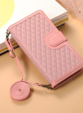 适用三星A56 A36手机壳a26翻盖式s25ultra皮套buddy3拉链插卡包s23+保护套a53全包防摔a35斜挎a55女款挂绳a16