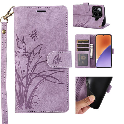 适用小米civi4pro手机壳CIVI3皮套红米NOTE14翻盖式12c插卡13r防摔11TPRO软边poco c75保护套14c外壳15R女款