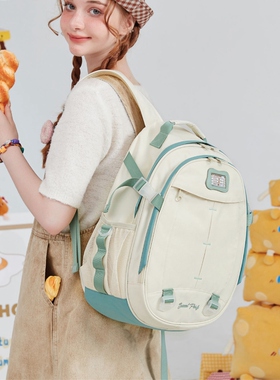 Etaishow原创双肩包女初高生大容量书包女大学生通勤旅行电脑背包