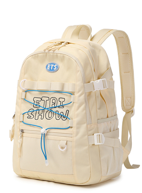 Etaishow原创双肩包大学生简约电脑背包高中生初中生大容量书包女