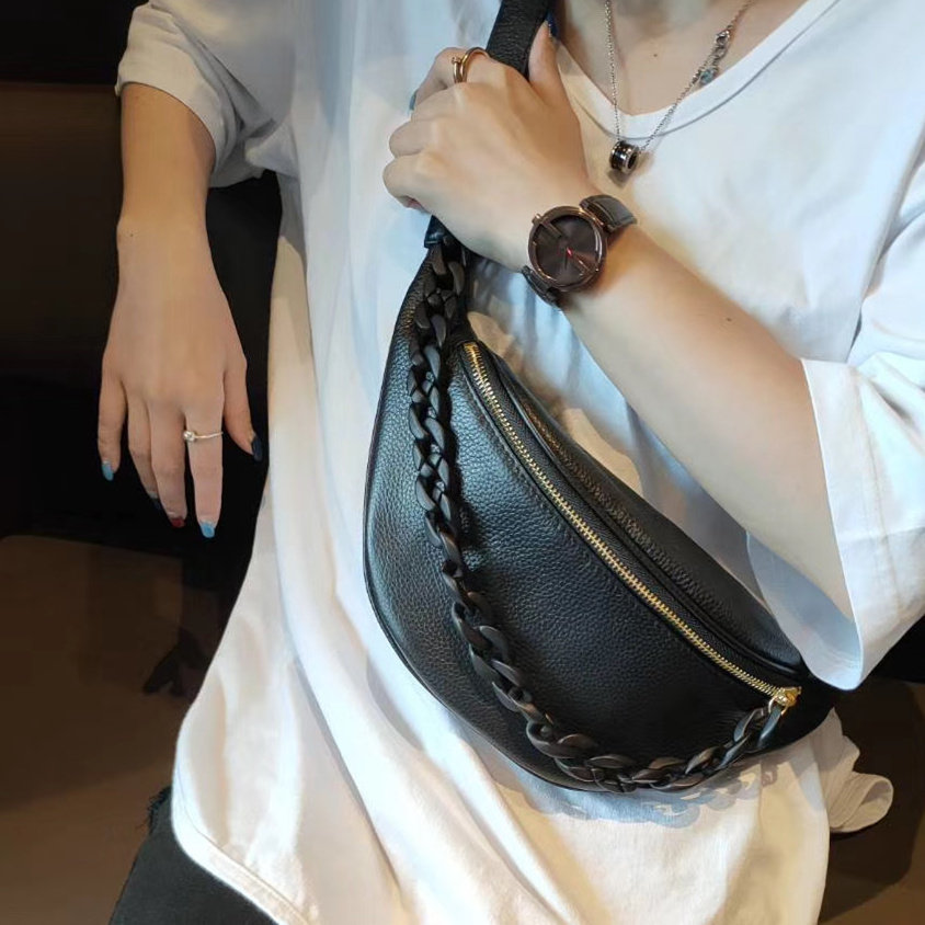 genuine leather Waist pack The first layer cowhide Chest pack ins Versatile Messenger street 2020 new pattern Simplicity Fashion handbagsin the Leather/Lady bags/Men's bag, Ms. bags  category - from Buy2taobao.com to provide professional Taobao agent buy service