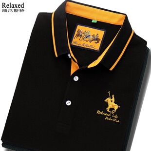 春季纯棉男士长袖T恤翻领高档POLO衫男装商务休闲有领纯色上衣服