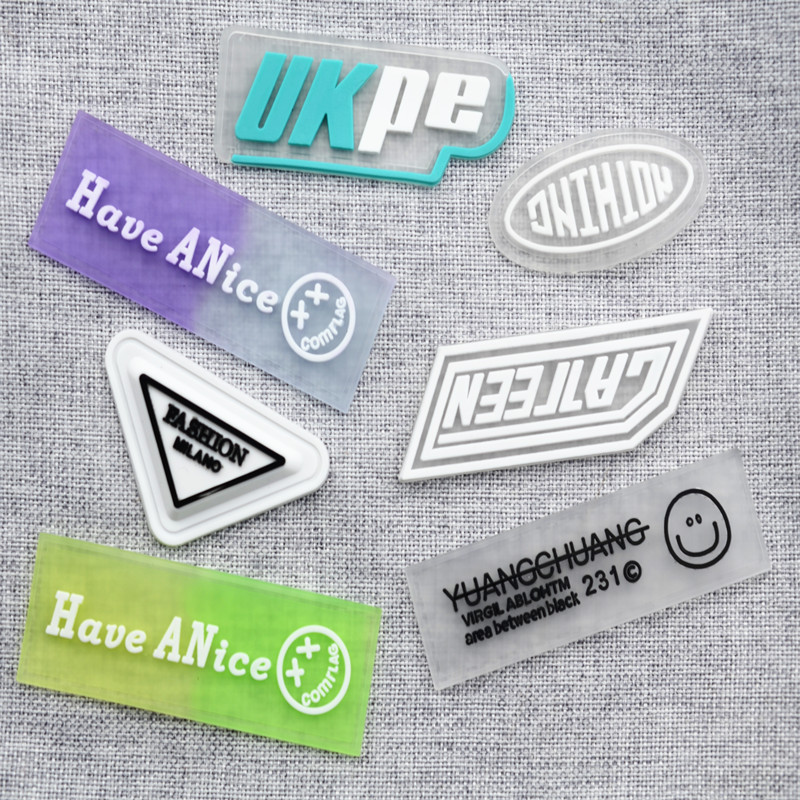 透明皮牌羽绒服软胶补丁贴包包DIY布贴破洞修补硅胶标服装辅料