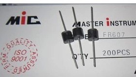FR607 FR6A07 R-6 6A/1000V 快恢复整流二极管