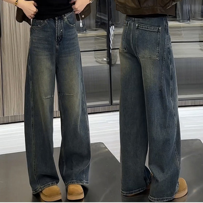广州十三行爆款裤大码牛仔女装