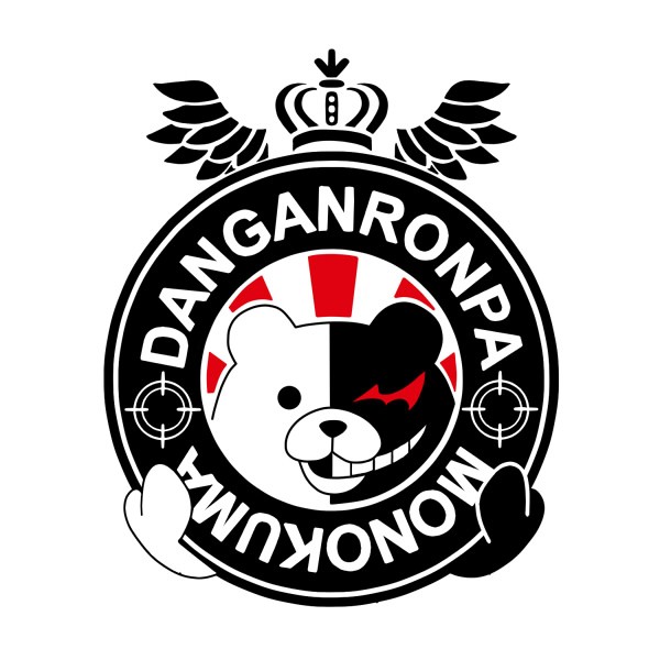 日本动漫周边弹丸论破希望峰学院黑白熊墙贴车贴电脑贴满百包邮