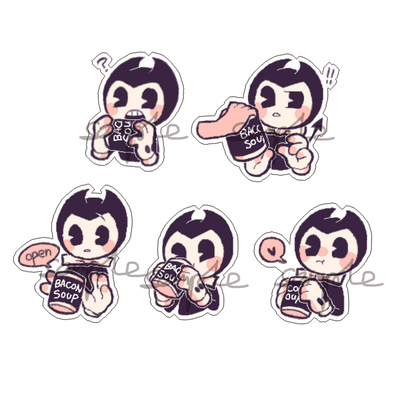 动漫游戏周边班迪与墨水机器BANDI透明亚克力挂件现货满百包邮新