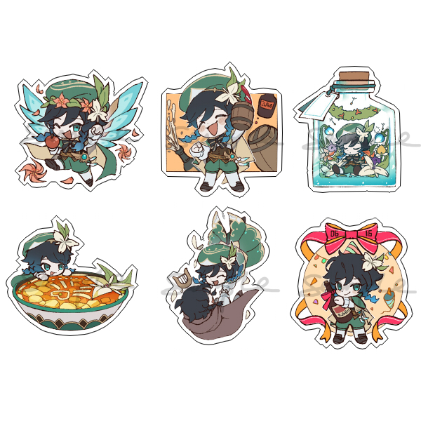 动漫周边原神GENSHIN IMPACT风神温迪透明亚克力挂件挂饰现货全新