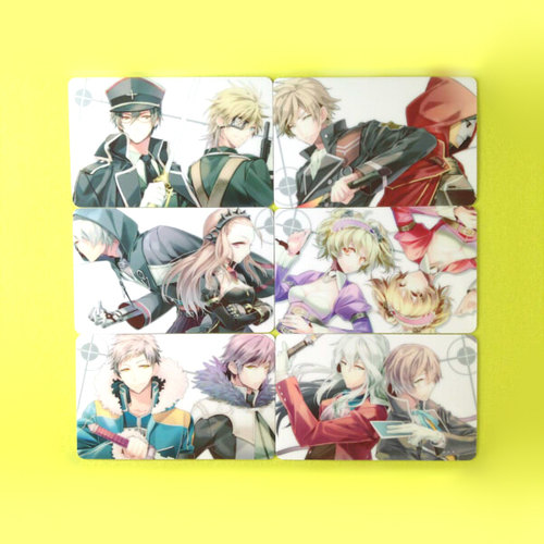 茶猫屋日本动漫周边Unlight艾伯李斯特/艾依查库覆膜卡贴套装包邮