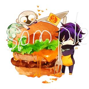 茶猫屋日本原单散货血界战线雷欧音速猴汉堡亚克力挂件满百 包邮