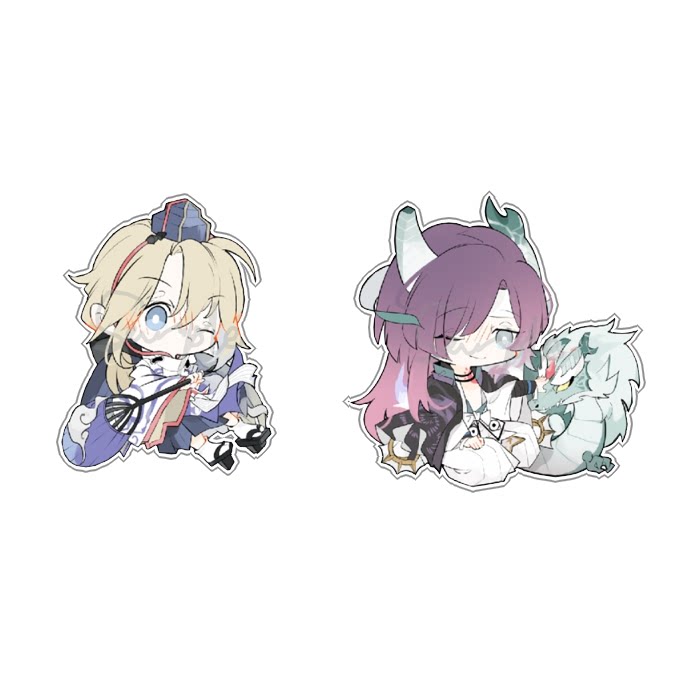 茶猫屋日本动漫周边阴阳师yys q版少羽大天狗透明亚克力挂件包邮