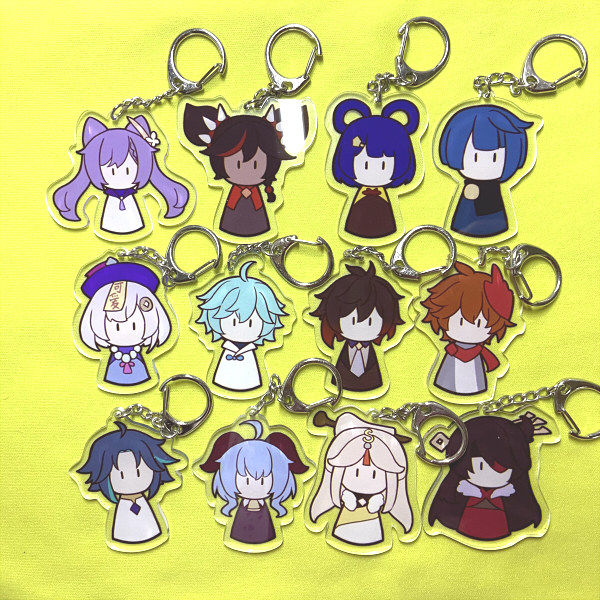 茶猫屋动漫周边原神genshin impact凯亚迪卢克透明亚克力挂件现货