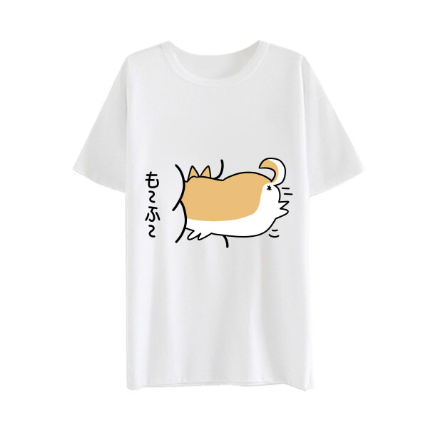 茶猫屋日本动漫周边宅萌蠢萌柴犬夏日短袖T恤满百包邮淘金币新品