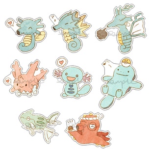 动漫游戏周边口袋妖怪宝可梦墨海马透明亚克力挂件新现货满包邮新