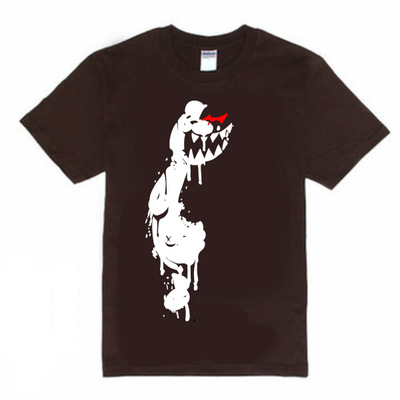 茶猫屋日本动漫周边黑白熊MONOKUMA希望峰学院校长主题T恤包邮新